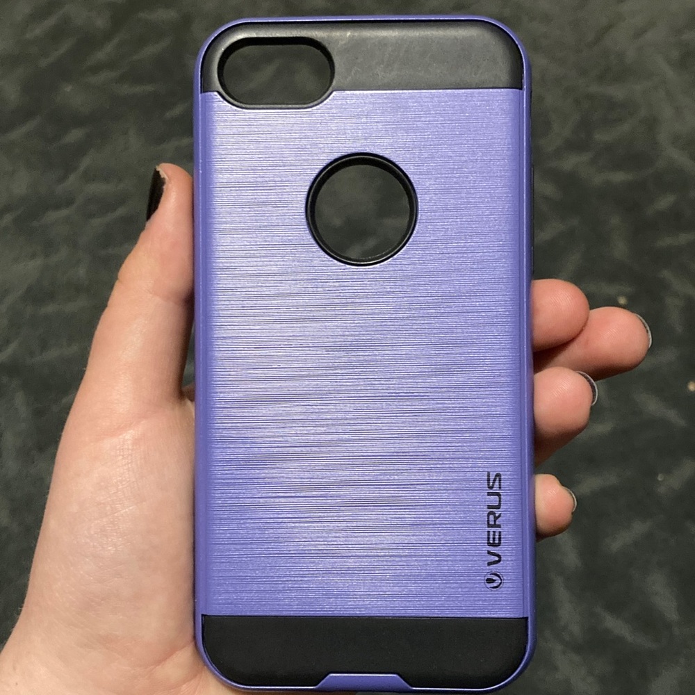 Purple and Black iPhone Case (SE, 7, and 8)